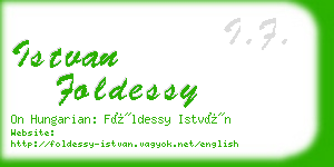 istvan foldessy business card